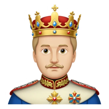 Tzar Alexander III of Russia without crown sticker