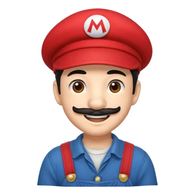 asian super mario sticker