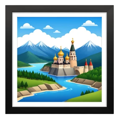 The territory is Russian sticker