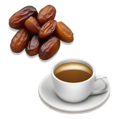Arabic coffee and dates sticker