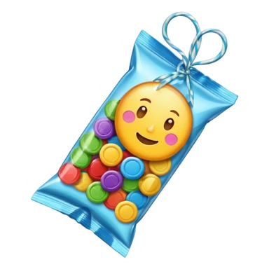 one candy in a wrapper sticker