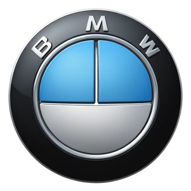 A BMW LOGO sticker