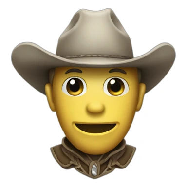 cowboy ghost sticker