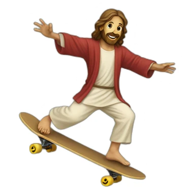 jesus kickflip sticker