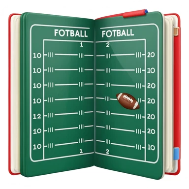 amercian football playbook sticker