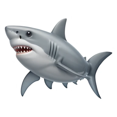 Farting shark sticker