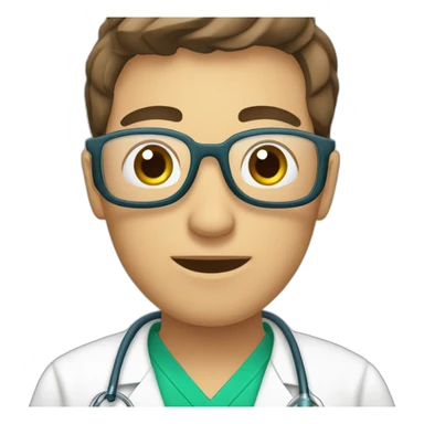 medico haciendo una ecografía sticker