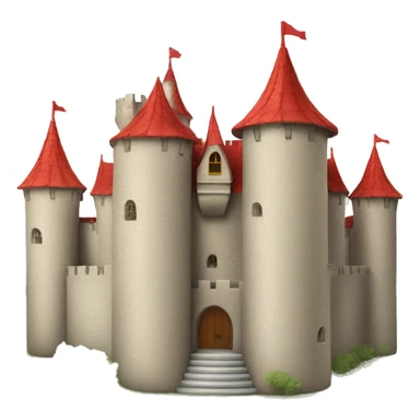 Fairytale Castle, red roof sticker