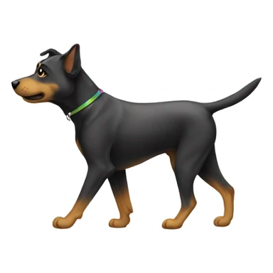 Gay dog walking sticker