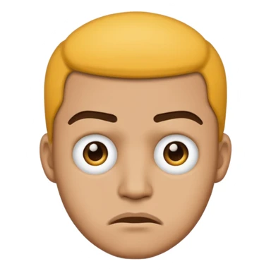 lightskin man emoji with a frown sticker