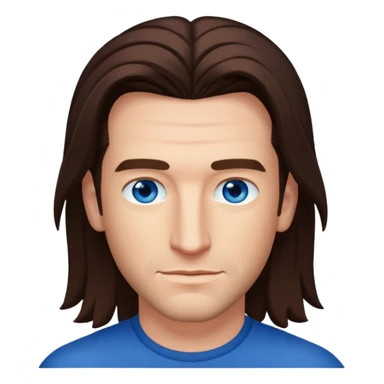 JC Chasez with long brown hair sticker