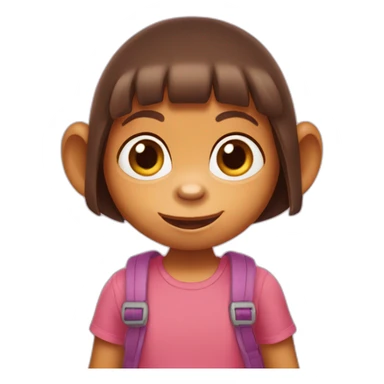 Dora the explorer monkey sticker