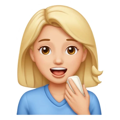 woman burping sticker