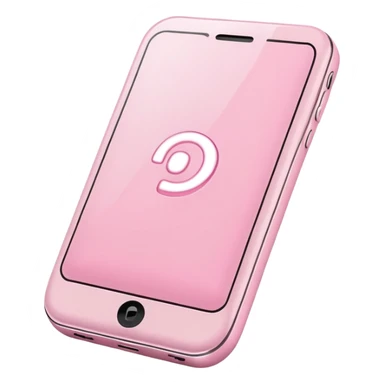 Light pink cellphone sticker