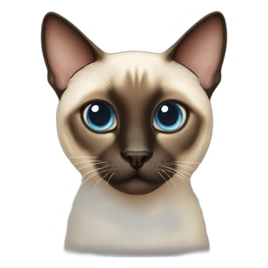 siamese cat with strabismus sticker