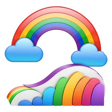 mac os mixed documents rainbows sticker