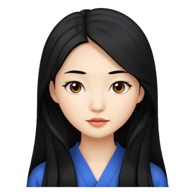 Beautiful Asian woman sticker