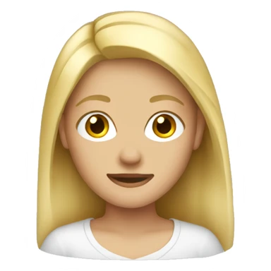 Blonde teenager sticker