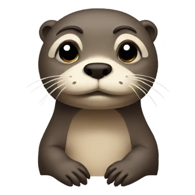 sad otter sticker