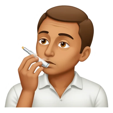 Male sniffing cocaine  sticker