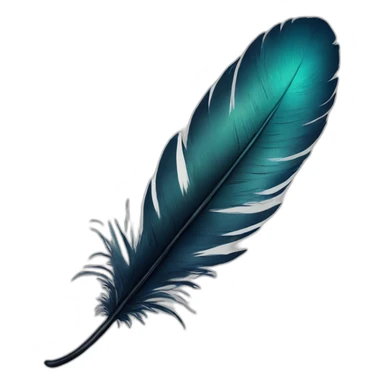 feather and ink sticker