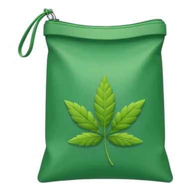 small weed bag sticker