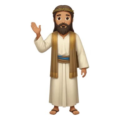 fullbody Jerusalem man in Jesus-era clothes sticker