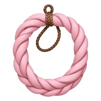 Soft pink laso rope sticker