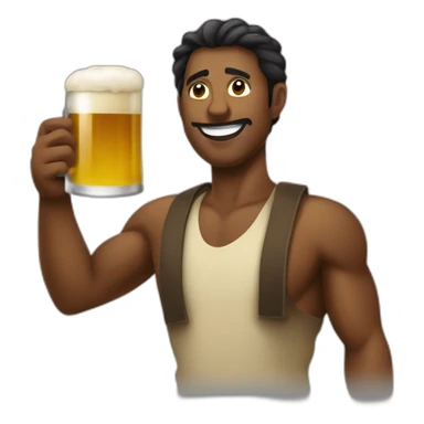 Kirikou quoi bois une bière sticker