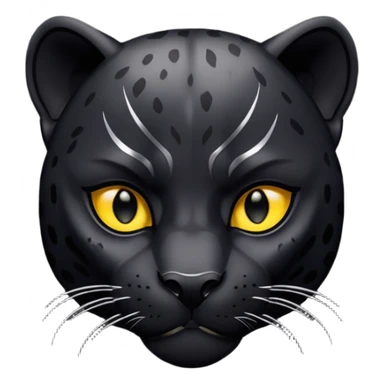 Black panther emoji that looks like this 🐆 sticker