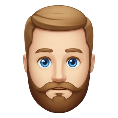 Hombre blanco con barba  sticker