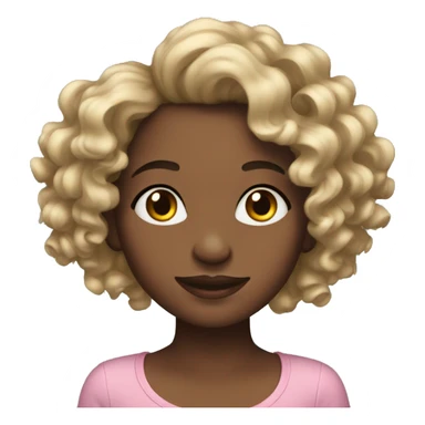 girl wearing heatless curls sticker