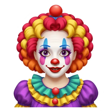 woman clown dancing sticker