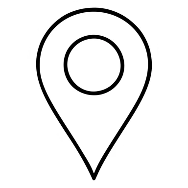 Location pin marker for maps sticker