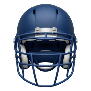 College football player helmet in a deep, dark color sticker