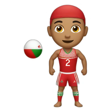 Maillot du maroc sticker