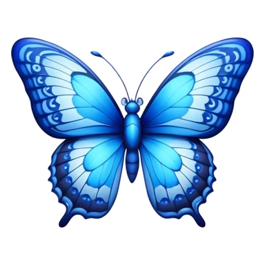 Cinematic Realistic Comical Blue Butterfly Portrait Emoji, Head tilted dramatically with an exaggeratedly amused expression, featuring striking, vividly detailed sapphire wings with playful, intricate patterns and wide, expressive eyes brimming with humorous disbelief, rendered with lifelike clarity and vibrant natural hues, high shine, dramatic yet playful, styled with an air of cheeky floral mischief, soft glowing outline, capturing the essence of a spirited and over‐the‐top blue butterfly that looks ready to flutter its way into viral fame! sticker