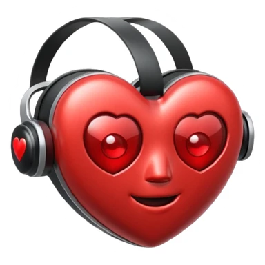 VR headset themed heart sticker