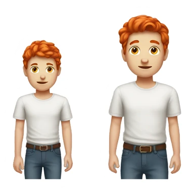 Two red head boys sticker