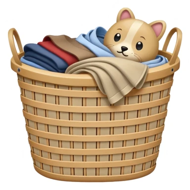 Laundry basket sticker