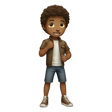 kid with the fist sticker