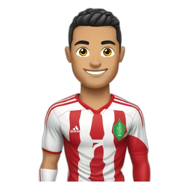 Cristiano Ronaldo avec le maillot du Maroc  sticker