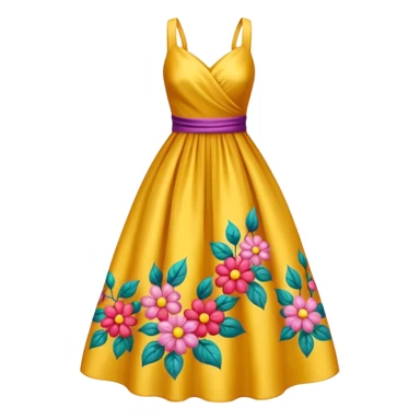 elbise çiçekli sticker