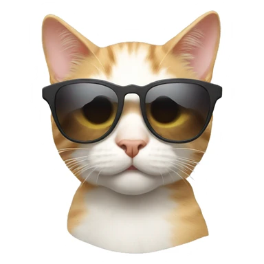 CAT with Sunglas sticker