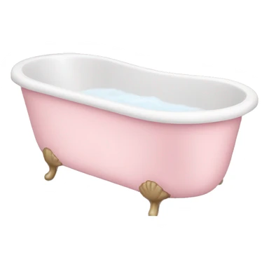 Light pink bath sticker