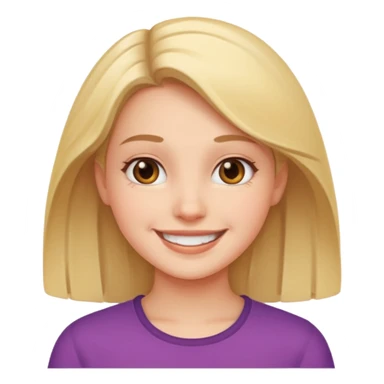 smiling girl indoors portrait sticker