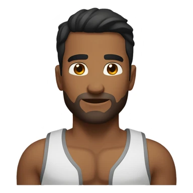 Pectorales en hombre sticker