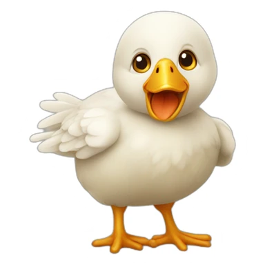 Bisous poussin sticker