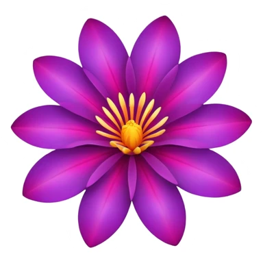 Exotic flower sticker