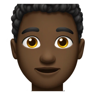 Adolescentes con piel nestisa y pelo negro que tenga un buzo negro y ojos marrones sticker